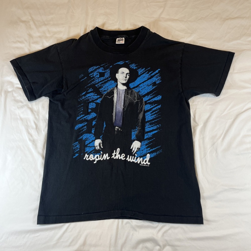 Vintage‎ 1991 Garth Brooks Ropin' the Wind Tour Single Stitch T-Shirt Size XL